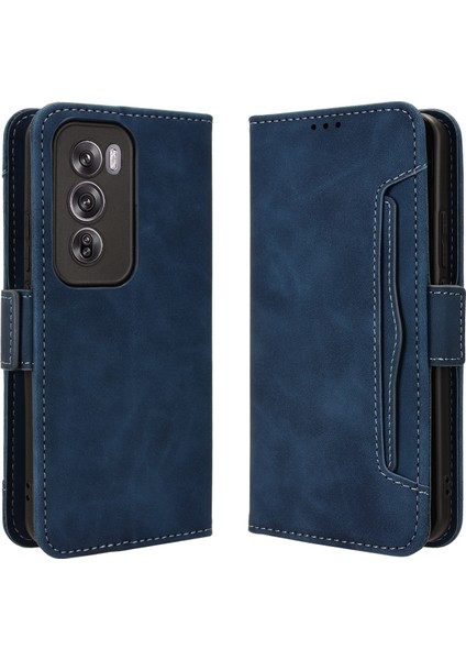 Oppo Reno 12 Pro 5g Flip Pu Deri Darbeye Dayanıklı Koruyucu Kılıf Kredi Kartı Tutucu ile Uyumlu (Yurt Dışından)