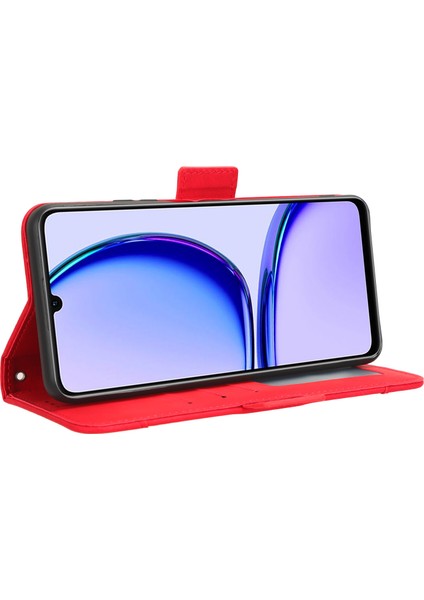 Realme C51 4g Flip Pu Deri Darbeye Dayanıklı Koruyucu Kılıf Kredi Kartı Tutucu ile Uyumlu (Yurt Dışından)