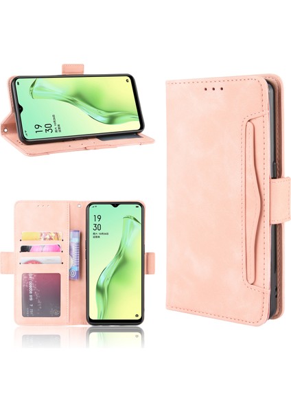 Oppo A8/A31 2020 Flip Pu Deri Darbeye Dayanıklı Koruyucu Kılıf Kredi Kartı Tutucu ile Uyumlu (Yurt Dışından)
