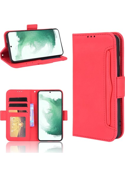 Samsung Galaxy S22 Plus Flip Pu Deri Darbeye Dayanıklı Koruyucu Kılıf Kredi Kartı Tutucu ile Uyumlu (Yurt Dışından) fırsatları