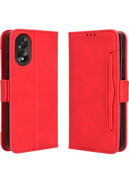 Oppo A38 4G/A18 4g Flip Pu Deri Darbeye Dayanıklı Koruyucu Kılıf Kredi Kartı Tutucu ile Uyumlu (Yurt Dışından)