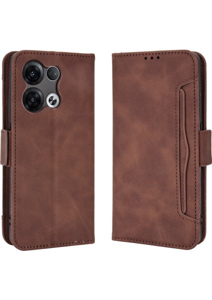 Oppo Reno 8 Pro 5g Flip Pu Deri Darbeye Dayanıklı Koruyucu Kılıf Kredi Kartı Tutucu ile Uyumlu (Yurt Dışından)