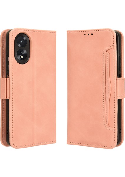 Oppo A38 4G/A18 4g Flip Pu Deri Darbeye Dayanıklı Koruyucu Kılıf Kredi Kartı Tutucu ile Uyumlu (Yurt Dışından)