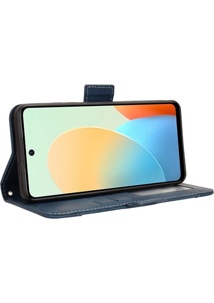 Tecno Spark 20C Flip Pu Deri Darbeye Dayanıklı Koruyucu Kılıf Kredi Kartı Tutucu ile Uyumlu (Yurt Dışından)