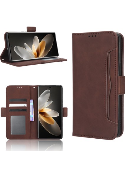 Vıvo V27/V27 Pro Flip Pu Deri Darbeye Dayanıklı Koruyucu Kılıf Kredi Kartı Tutucu ile Uyumlu (Yurt Dışından) fırsatları