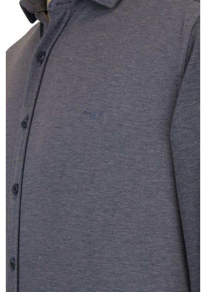 Mavi Düz Desen Slim Fit Uzun Kol Gömlek 25116300 fiyatları