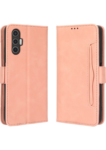 Tecno Pova 3 Flip Pu Deri Darbeye Dayanıklı Koruyucu Kılıf Kredi Kartı Tutucu ile Uyumlu (Yurt Dışından)
