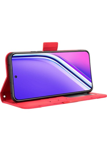 Realme P3 Pro 5g Flip Pu Deri Darbeye Dayanıklı Koruyucu Kılıf Kredi Kartı Tutucu ile Uyumlu (Yurt Dışından)