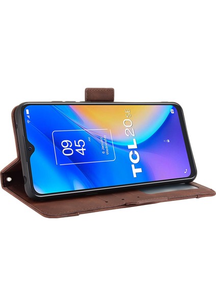 Tcl 20SE Flip Pu Deri Darbeye Dayanıklı Koruyucu Kılıf Kredi Kartı Tutucu ile Uyumlu (Yurt Dışından) indirimleri