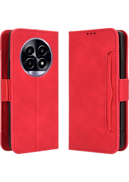 Realme 13 Pro Plus Flip Pu Deri Darbeye Dayanıklı Koruyucu Kılıf Kredi Kartı Tutucu ile Uyumlu (Yurt Dışından)
