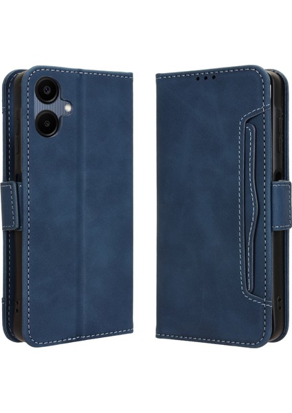 Samsung Galaxy A06 Flip Pu Deri Darbeye Dayanıklı Koruyucu Kılıf Kredi Kartı Tutucu ile Uyumlu (Yurt Dışından)