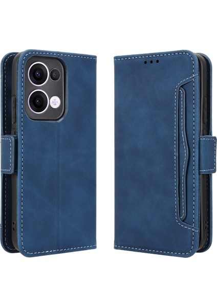 Oppo Reno 13 5g Flip Pu Deri Darbeye Dayanıklı Koruyucu Kılıf Kredi Kartı Tutucu ile Uyumlu (Yurt Dışından)