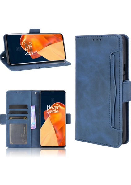 Oneplus 9 Pro Flip Pu Deri Darbeye Dayanıklı Koruyucu Kılıf Kredi Kartı Tutucu ile Uyumlu (Yurt Dışından)