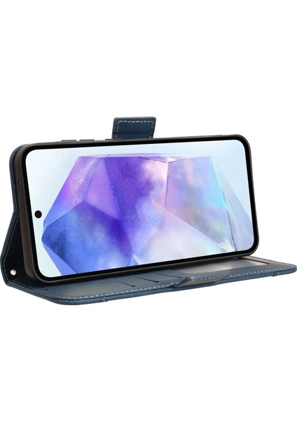 Samsung Galaxy A55 5g Flip Pu Deri Darbeye Dayanıklı Koruyucu Kılıf Kredi Kartı Tutucu ile Uyumlu (Yurt Dışından) indirimleri