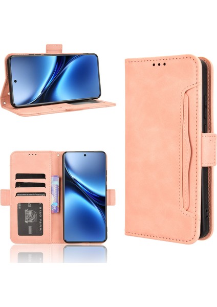 Vıvo X200 Pro 5g Flip Pu Deri Darbeye Dayanıklı Koruyucu Kılıf Kredi Kartı Tutucu ile Uyumlu (Yurt Dışından)