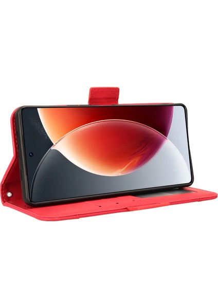 Tecno Camon 30 Pro 5g Flip Pu Deri Darbeye Dayanıklı Koruyucu Kılıf Kredi Kartı Tutucu ile Uyumlu (Yurt Dışından)