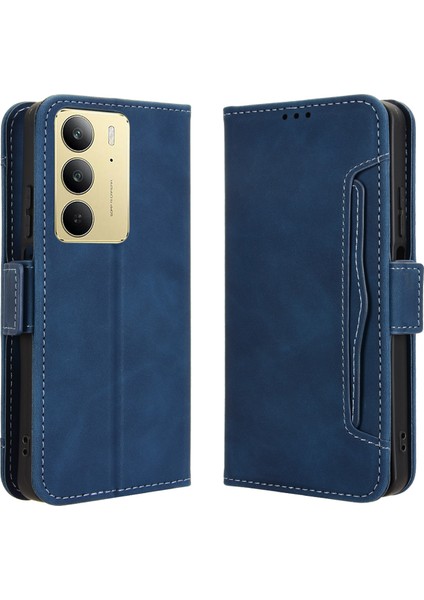 Realme C75 4g Flip Pu Deri Darbeye Dayanıklı Koruyucu Kılıf Kredi Kartı Tutucu ile Uyumlu (Yurt Dışından)