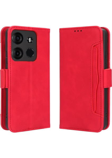 Tecno Spark Go 2023 Flip Pu Deri Darbeye Dayanıklı Koruyucu Kılıf Kredi Kartı Tutucu ile Uyumlu (Yurt Dışından)