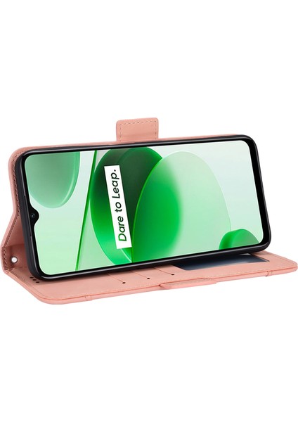 Realme C35 Flip Pu Deri Darbeye Dayanıklı Koruyucu Kılıf Kredi Kartı Tutucu ile Uyumlu (Yurt Dışından) indirimleri