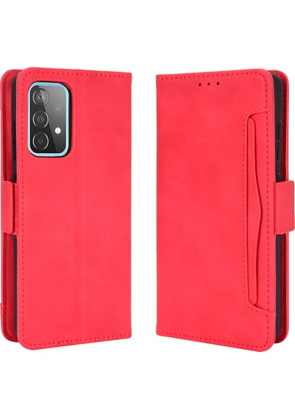 Samsung Galaxy A72 5g Flip Pu Deri Darbeye Dayanıklı Koruyucu Kılıf Kredi Kartı Tutucu ile Uyumlu (Yurt Dışından)