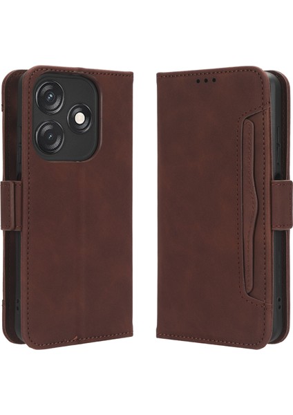 Tecno Spark 10C Flip Pu Deri Darbeye Dayanıklı Koruyucu Kılıf Kredi Kartı Tutucu ile Uyumlu (Yurt Dışından)