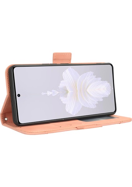 Tecno Camon 20 Pro 5g Flip Pu Deri Darbeye Dayanıklı Koruyucu Kılıf Kredi Kartı Tutucu ile Uyumlu (Yurt Dışından)
