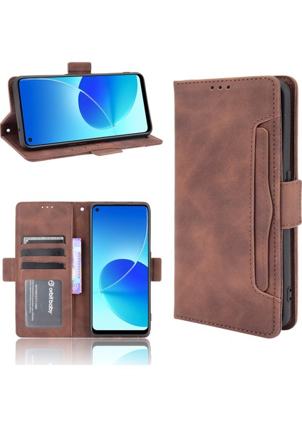 Oppo Reno 6z Flip Pu Deri Darbeye Dayanıklı Koruyucu Kılıf Kredi Kartı Tutucu ile Uyumlu (Yurt Dışından) fırsatları