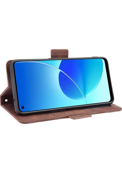 Oppo Reno 6z Flip Pu Deri Darbeye Dayanıklı Koruyucu Kılıf Kredi Kartı Tutucu ile Uyumlu (Yurt Dışından) indirimleri