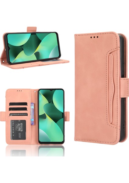 Tecno Spark 10C Flip Pu Deri Darbeye Dayanıklı Koruyucu Kılıf Kredi Kartı Tutucu ile Uyumlu (Yurt Dışından)