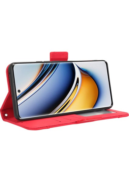 Realme 11 Pro Flip Pu Deri Darbeye Dayanıklı Koruyucu Kılıf Kredi Kartı Tutucu ile Uyumlu (Yurt Dışından)