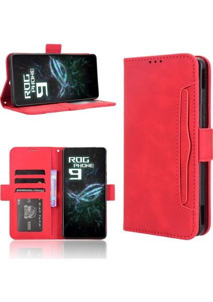 Asus Rog Phone 9/9 Pro Flip Pu Deri Darbeye Dayanıklı Koruyucu Kılıf Kredi Kartı Tutucu ile Uyumlu (Yurt Dışından) fırsatları