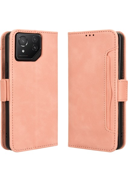 Asus Rog Phone 8 Flip Pu Deri Darbeye Dayanıklı Koruyucu Kılıf Kredi Kartı Tutucu ile Uyumlu (Yurt Dışından)