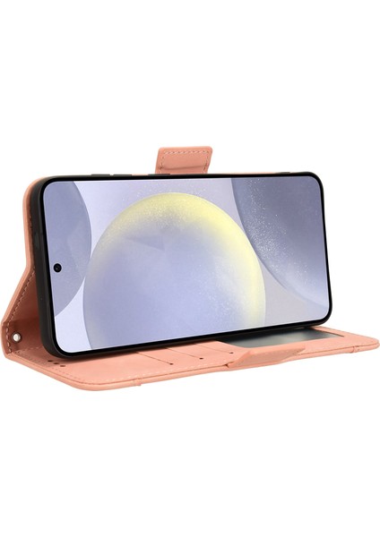 Samsung Galaxy S25 Plus Flip Pu Deri Darbeye Dayanıklı Koruyucu Kılıf Kredi Kartı Tutucu ile Uyumlu (Yurt Dışından)