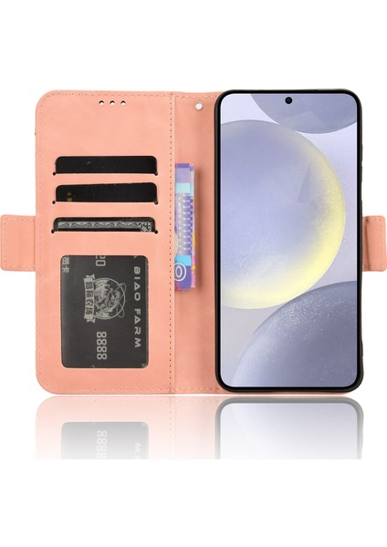 Samsung Galaxy S25 Plus Flip Pu Deri Darbeye Dayanıklı Koruyucu Kılıf Kredi Kartı Tutucu ile Uyumlu (Yurt Dışından)