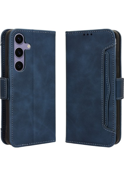 Samsung Galaxy S25 Plus Flip Pu Deri Darbeye Dayanıklı Koruyucu Kılıf Kredi Kartı Tutucu ile Uyumlu (Yurt Dışından)