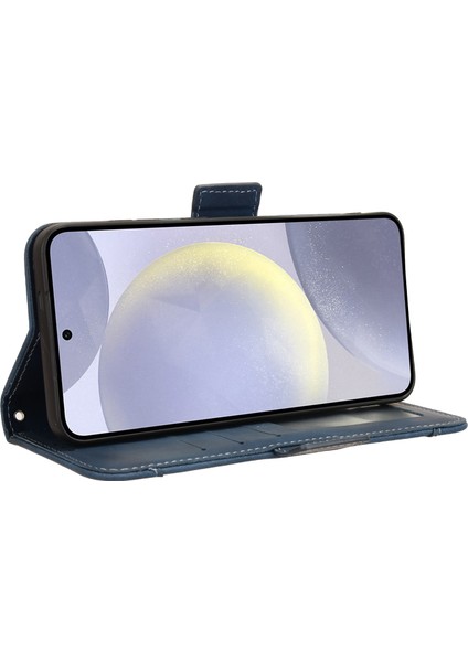 Samsung Galaxy S25 Plus Flip Pu Deri Darbeye Dayanıklı Koruyucu Kılıf Kredi Kartı Tutucu ile Uyumlu (Yurt Dışından)