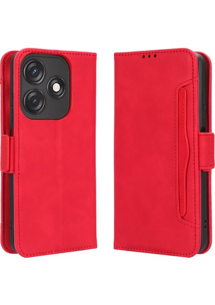 Tecno Spark 10C Flip Pu Deri Darbeye Dayanıklı Koruyucu Kılıf Kredi Kartı Tutucu ile Uyumlu (Yurt Dışından)
