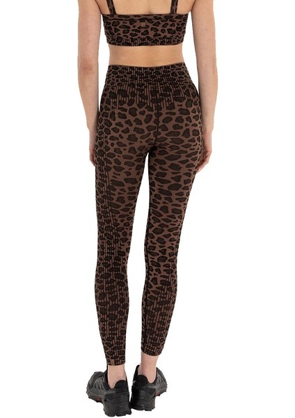 Leopar Desen Seamless Toparlayıcı Tayt modelleri