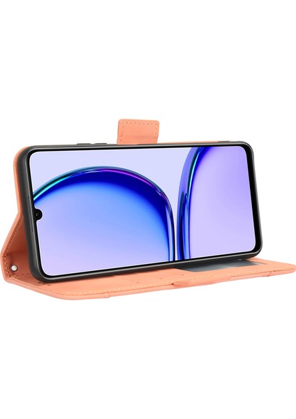 Realme C51 4g Flip Pu Deri Darbeye Dayanıklı Koruyucu Kılıf Kredi Kartı Tutucu ile Uyumlu (Yurt Dışından)