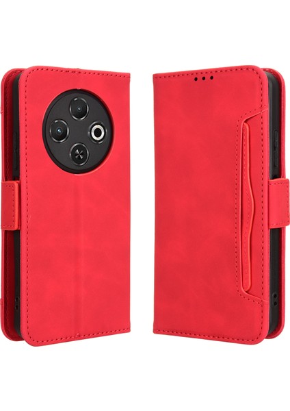 Tecno Spark 30C 4g Flip Pu Deri Darbeye Dayanıklı Koruyucu Kılıf Kredi Kartı Tutucu ile Uyumlu (Yurt Dışından)