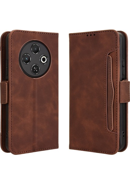 Tecno Spark 30C 4g Flip Pu Deri Darbeye Dayanıklı Koruyucu Kılıf Kredi Kartı Tutucu ile Uyumlu (Yurt Dışından)