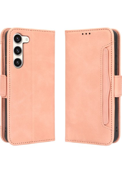 Samsung Galaxy S23 Flip Pu Deri Darbeye Dayanıklı Koruyucu Kılıf Kredi Kartı Tutucu ile Uyumlu (Yurt Dışından)