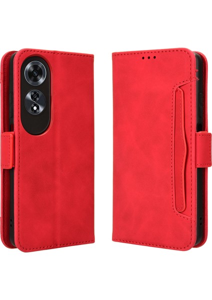 Oppo A60 4g Flip Pu Deri Darbeye Dayanıklı Koruyucu Kılıf Kredi Kartı Tutucu ile Uyumlu (Yurt Dışından)