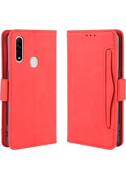 Oppo A8/A31 2020 Flip Pu Deri Darbeye Dayanıklı Koruyucu Kılıf Kredi Kartı Tutucu ile Uyumlu (Yurt Dışından)