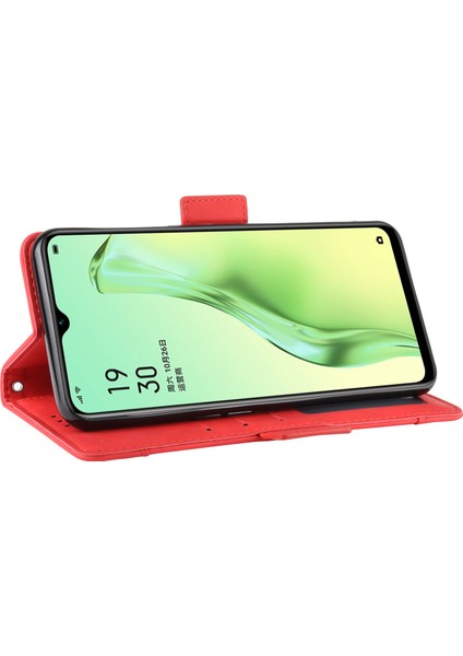 Oppo A8/A31 2020 Flip Pu Deri Darbeye Dayanıklı Koruyucu Kılıf Kredi Kartı Tutucu ile Uyumlu (Yurt Dışından)