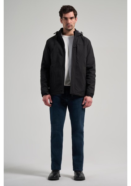 Siyah Bez Ayağı Dik Yaka Düz Tam Astar Standart Fit Casual Mont 1007245164_001 fiyatları