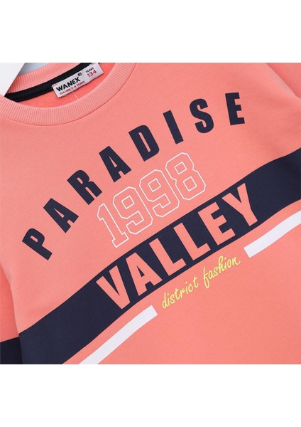 Kız Çocuk Uzun Kol Kalın Tişört - (9 Yaş-14 Yaş) - 31152 - Somon fiyatları