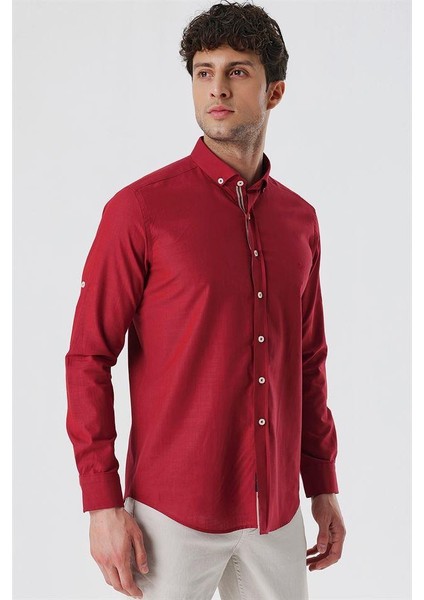 Kısalabilir Kollu Cepsiz Biyeli %100 Pamuk Casual Slim Fit Dar Kesim Gömlek 1004230179 modelleri