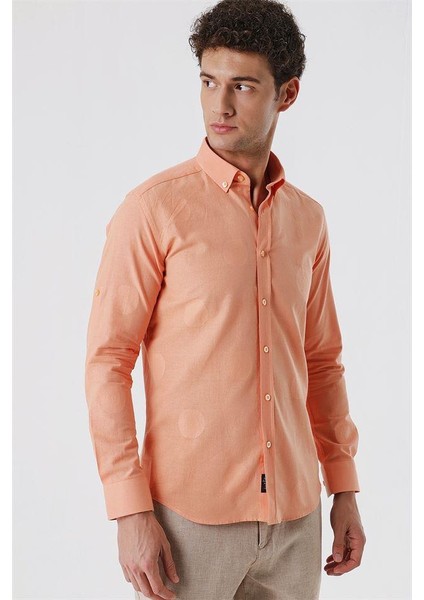 Kısalabilir Kollu Desenli Jakarlıcepsiz %100 Pamuk Casual Slim Fit Gömlek 1004230183 fiyatları