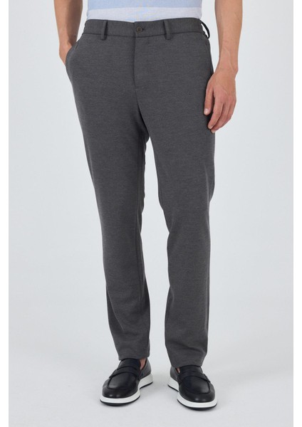 Gri Esnek Yandan Cepli Casual Slim Fit Jogger Pantolon 1003250156